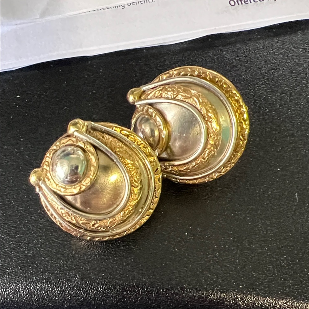 Elegant Gold and Silver Women's Earrings
